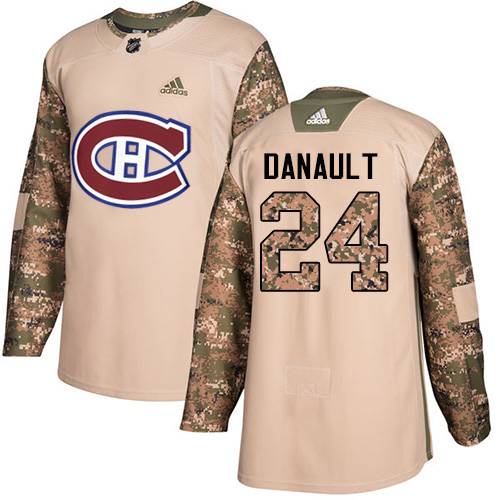 Adidas Canadiens #24 Phillip Danault Camo Authentic Veterans Day Stitched NHL Jersey - Click Image to Close